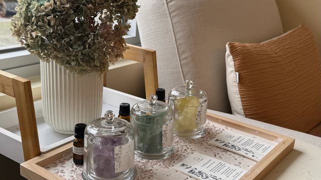 The quiet treatment room at Havenly Wellness & Head Spa